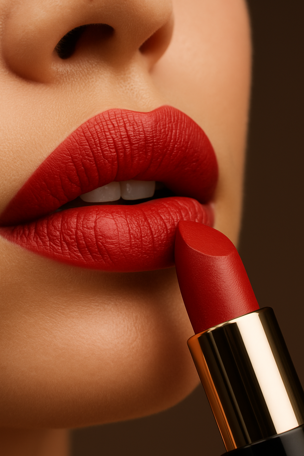 Detalle de labios con labial