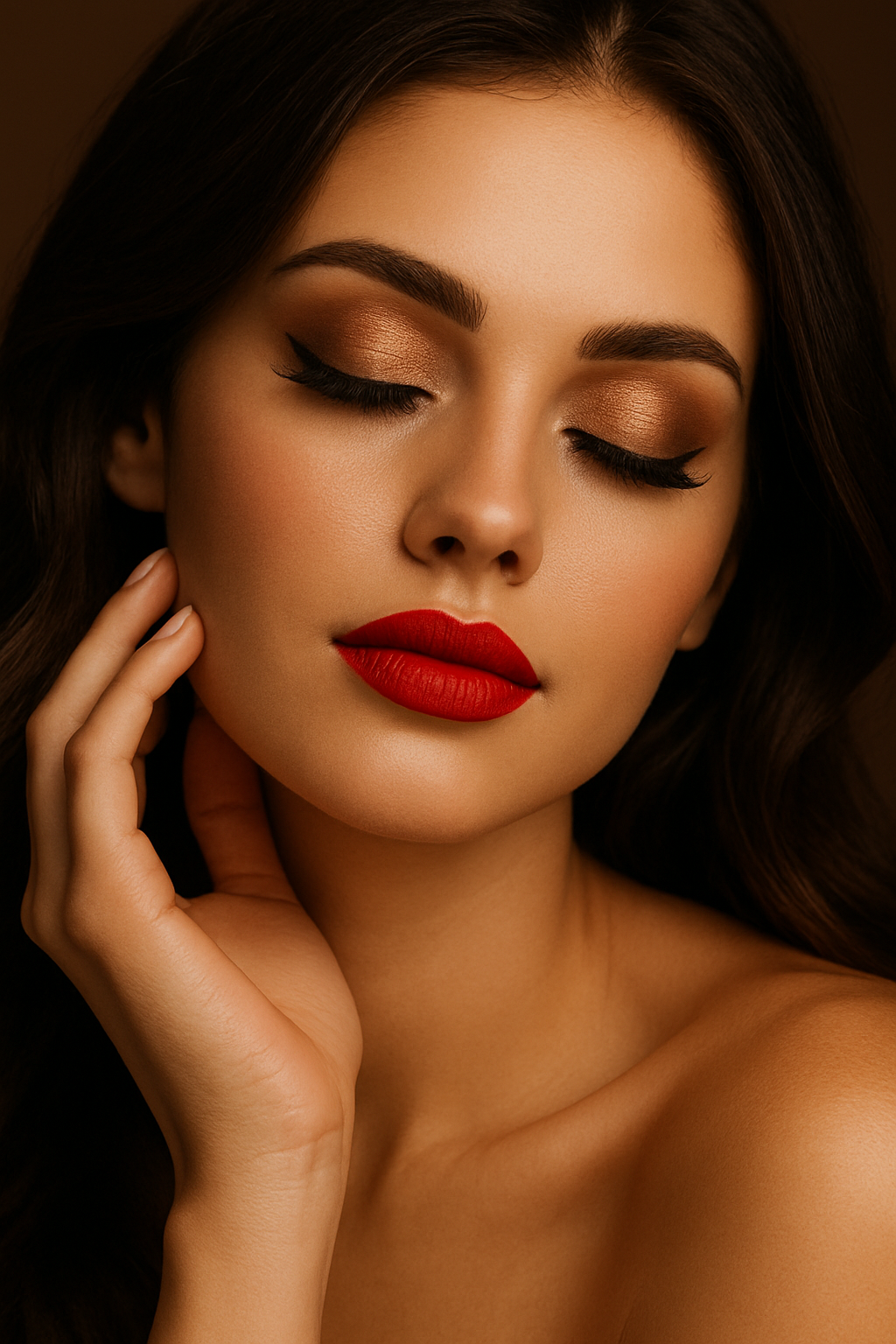 Retrato de maquillaje profesional