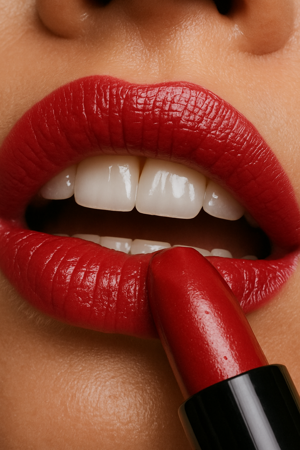 Foto macro de labios